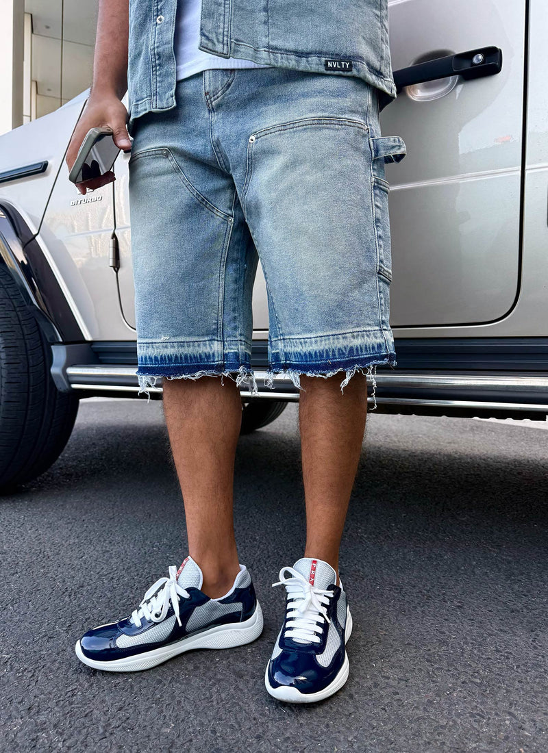 Short en jean vintage Carpenter - Bleu