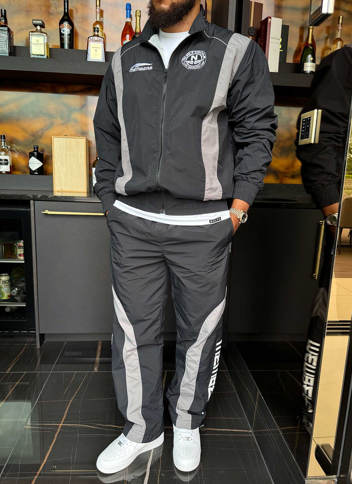 Members Track Jacket - Black