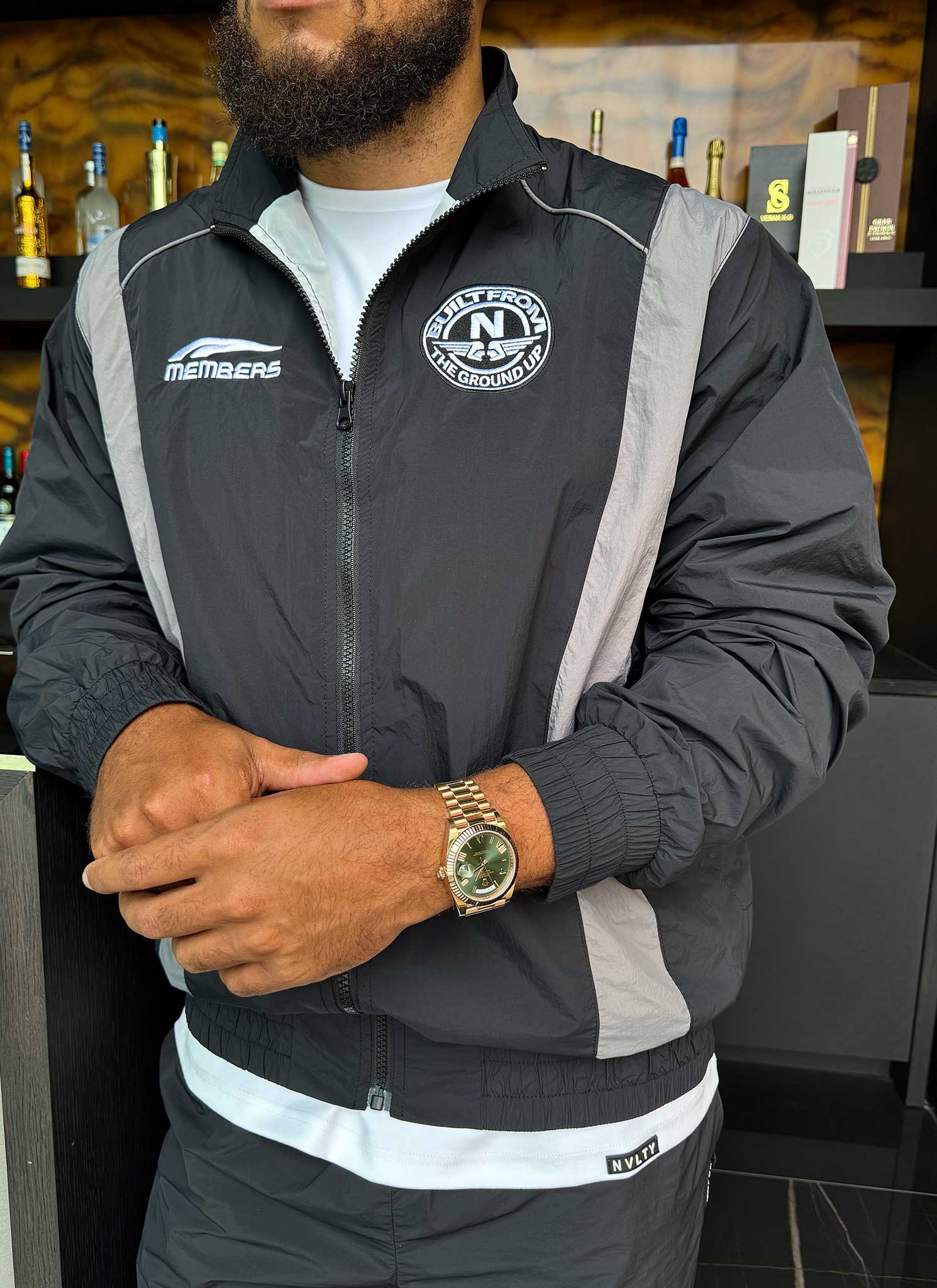 Members Track Jacket - Black