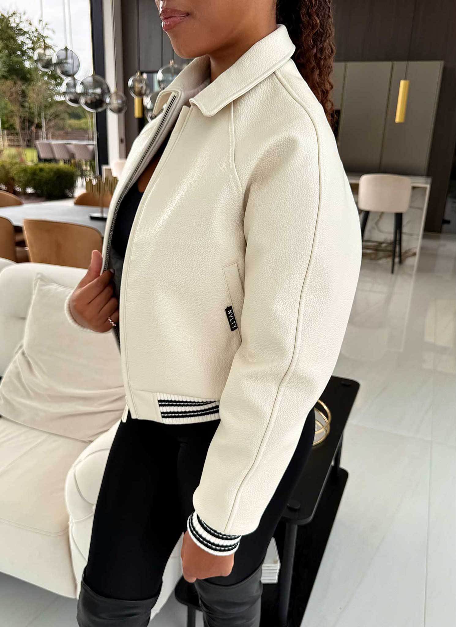 Aviator Jacket - Ivory