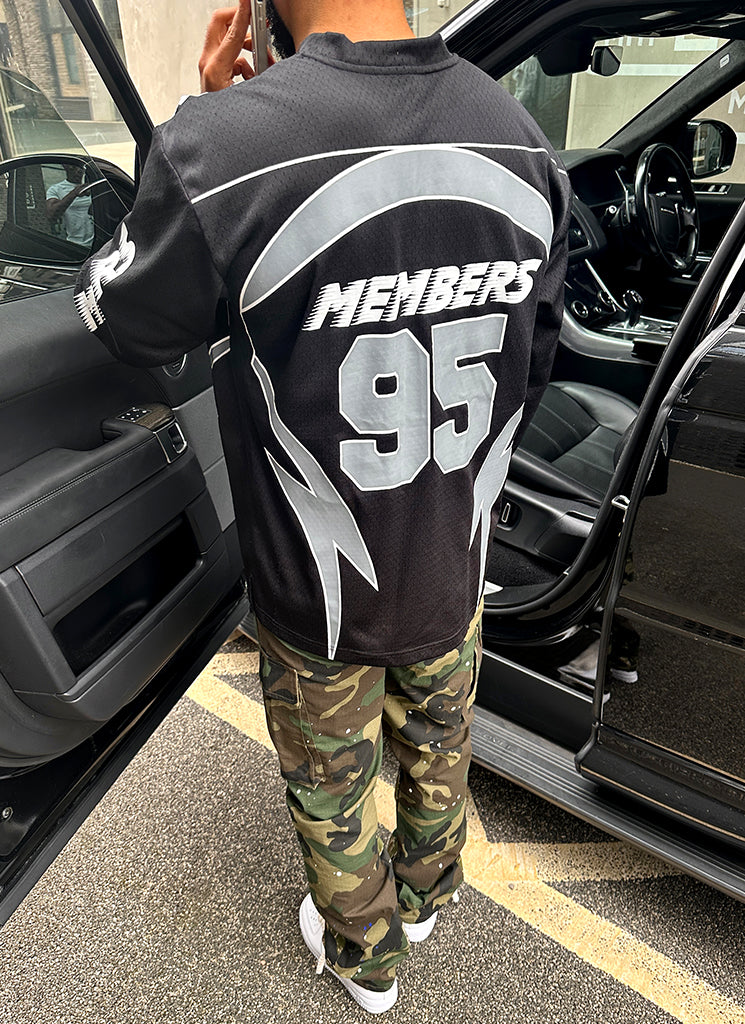 Motorsport-Trikot - Schwarz