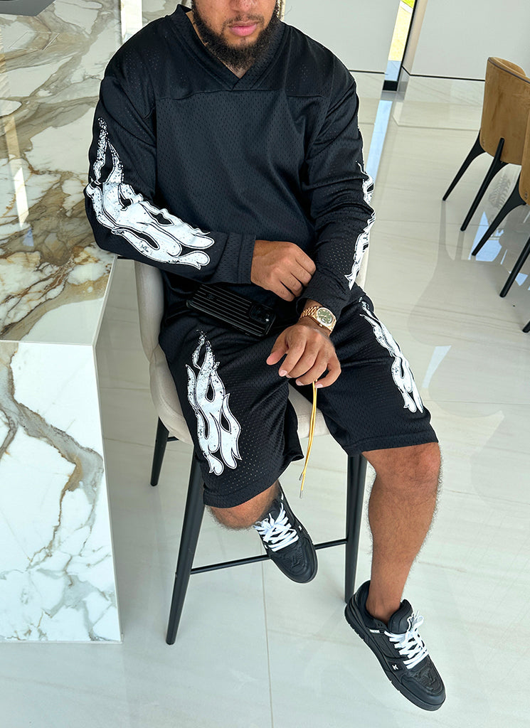 Maillot Flame Vintage - Noir