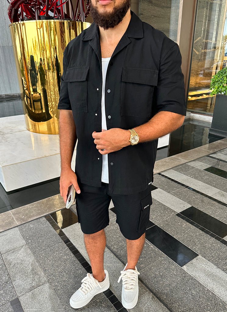 Short cargo vintage - Noir