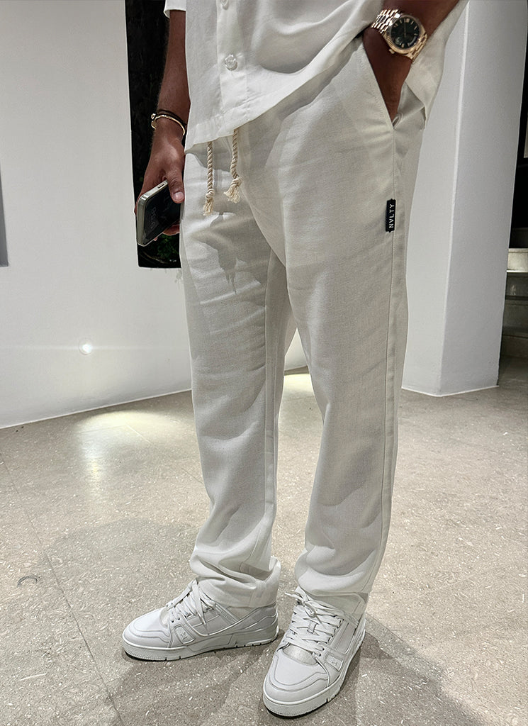 Pantalon en lin - Blanc
