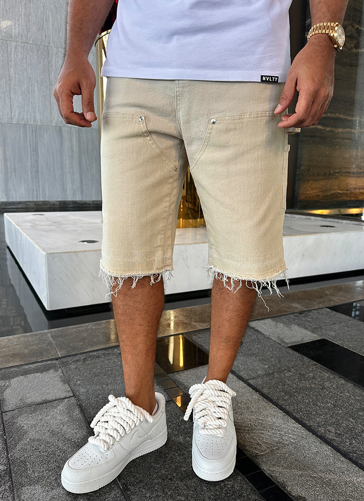 Vintage Carpenter Denim Shorts - Stein