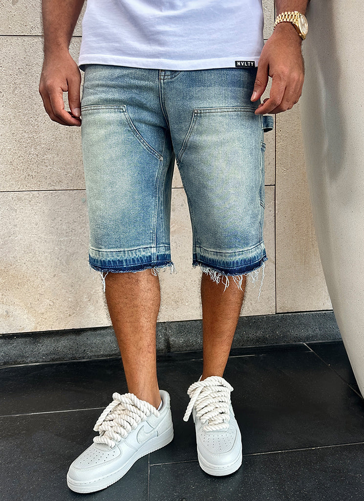 Short en jean vintage Carpenter - Bleu