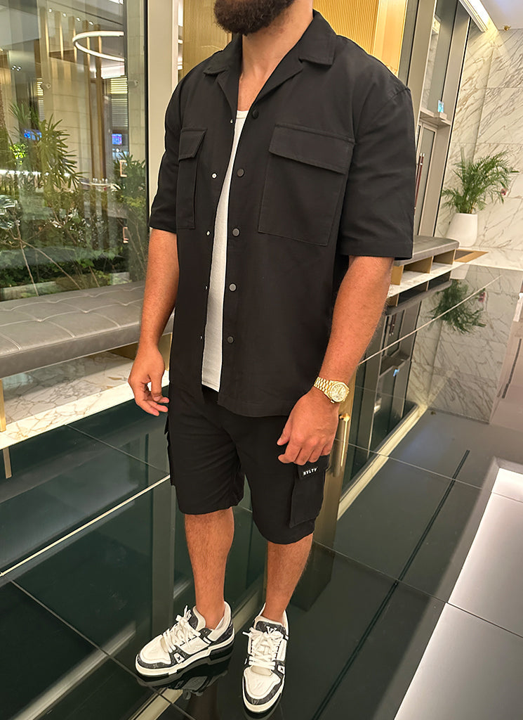 Short cargo vintage - Noir