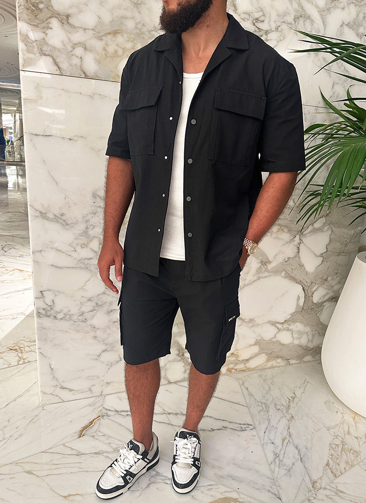 Short cargo vintage - Noir