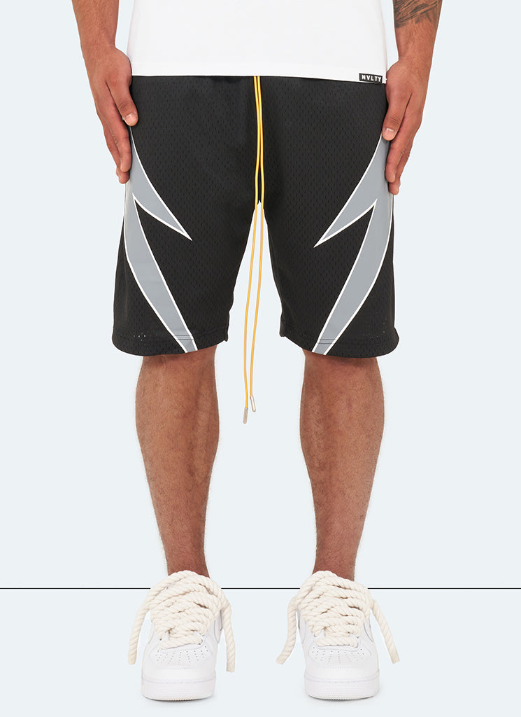 Short de sport automobile - Noir
