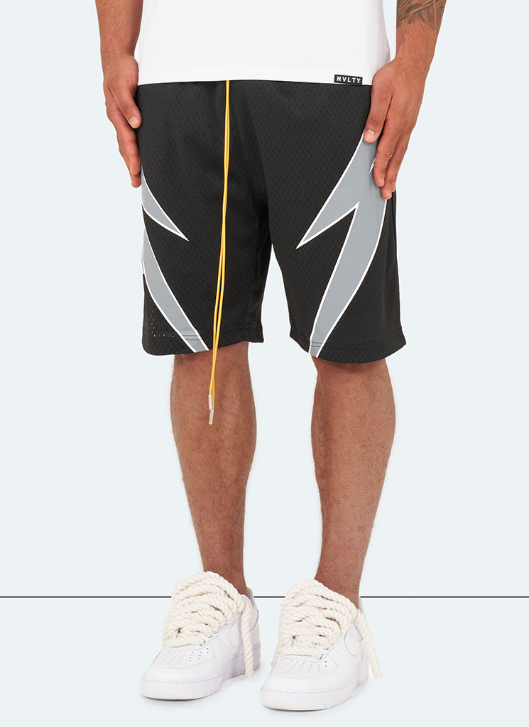 Short de sport automobile - Noir