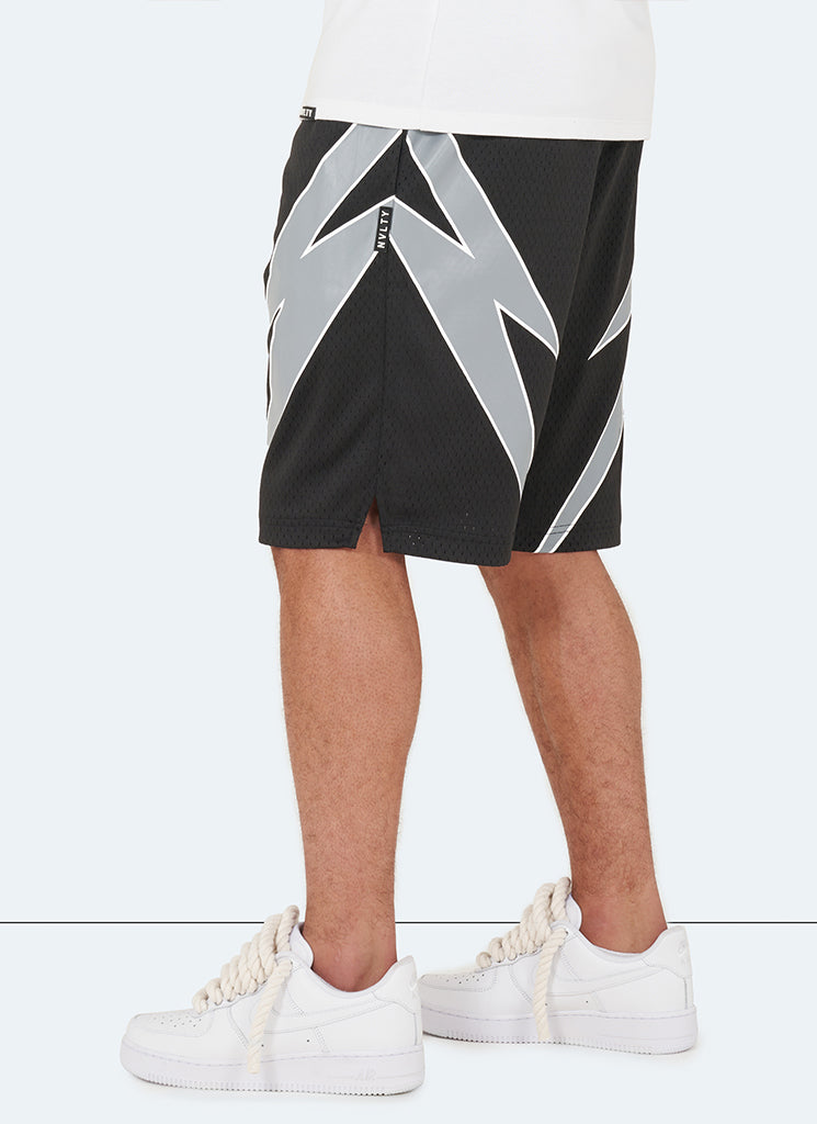 Short de sport automobile - Noir