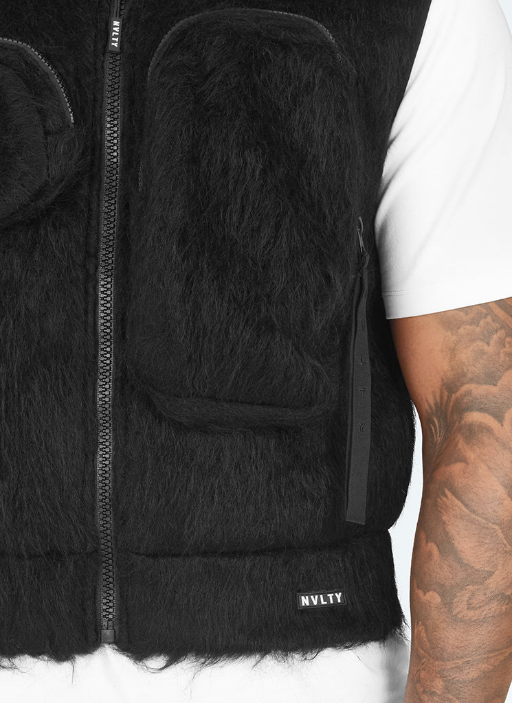 Mohair Multi Pocket Harness - Black