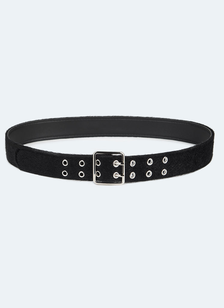 Ceinture en mohair - Noir