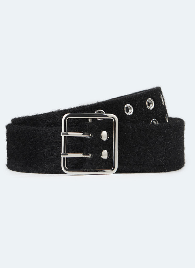 Ceinture en mohair - Noir