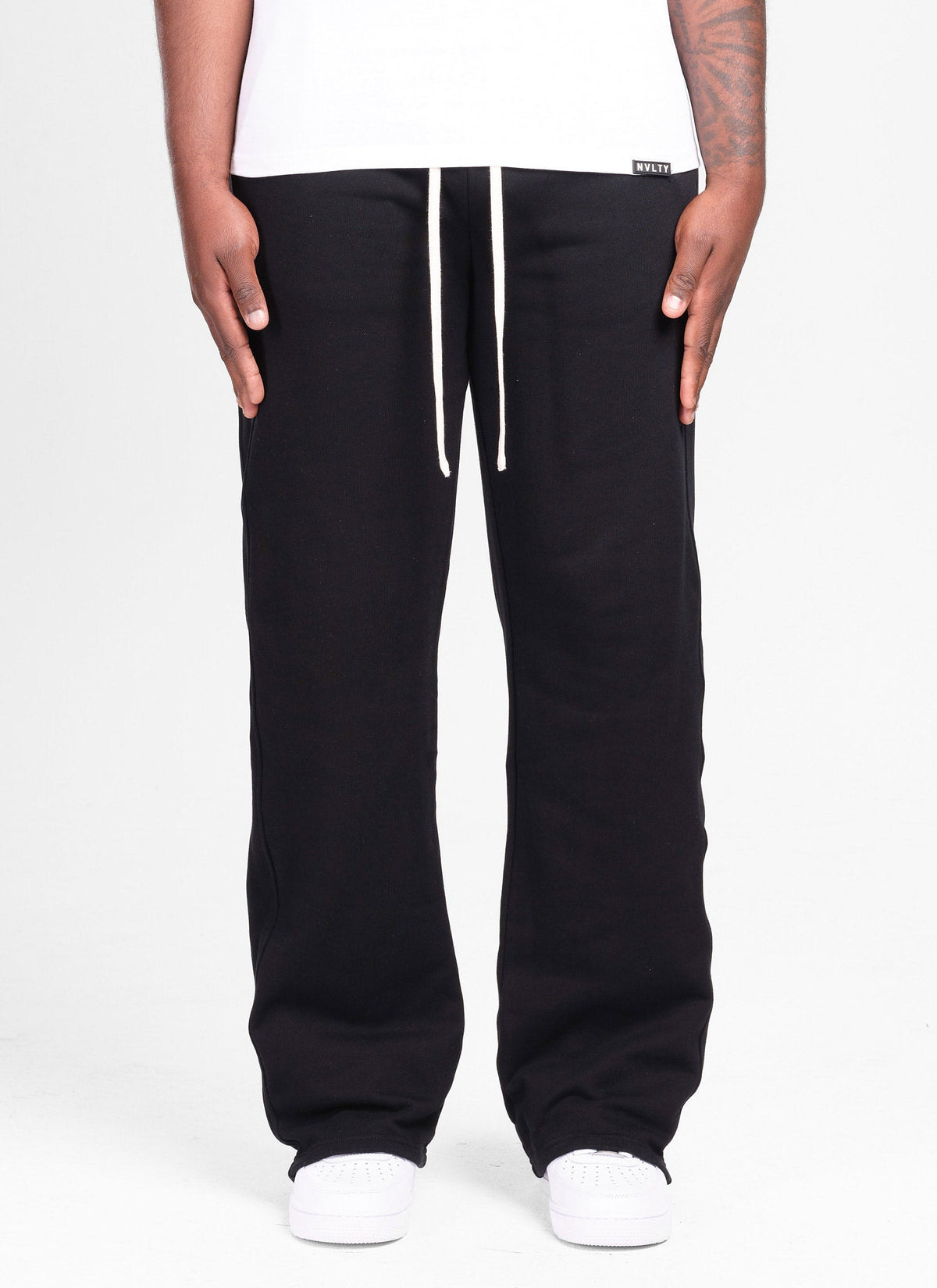Pantalon de jogging coupe décontractée - Noir