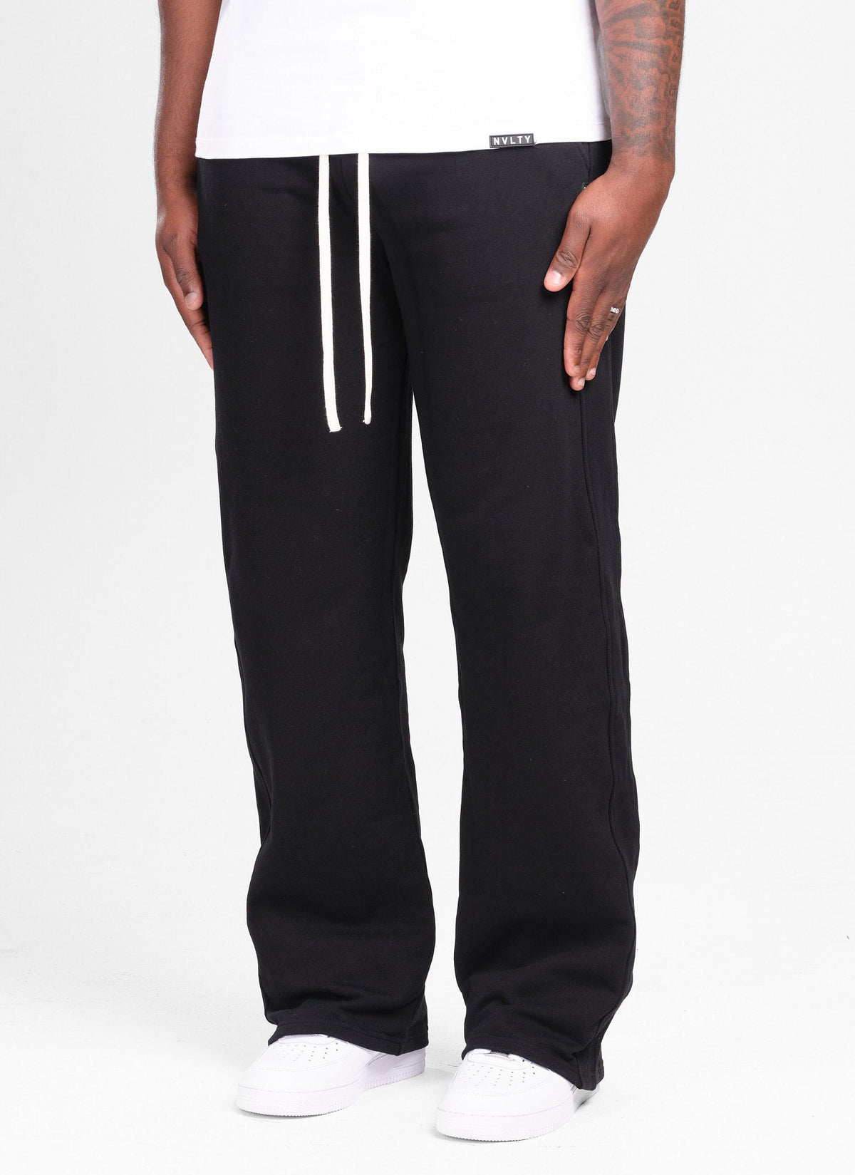 Pantalon de jogging coupe décontractée - Noir