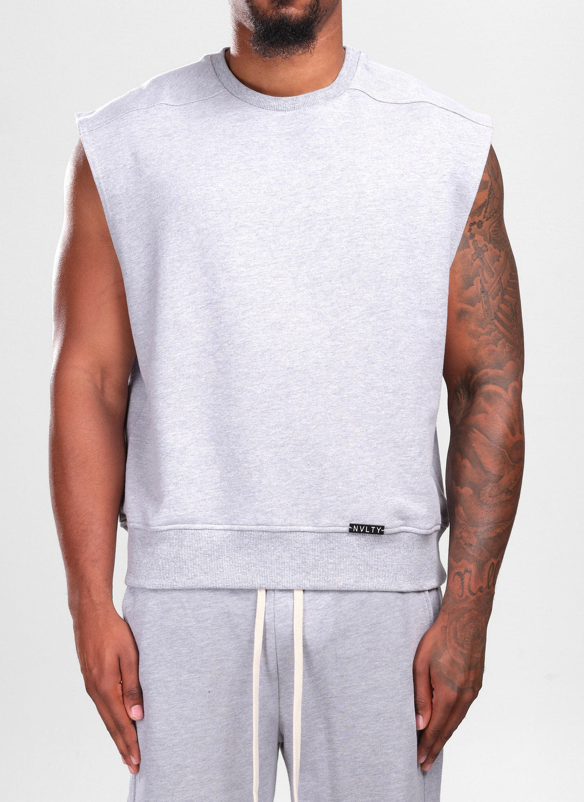 Ärmelloses Sweatshirt - Grau