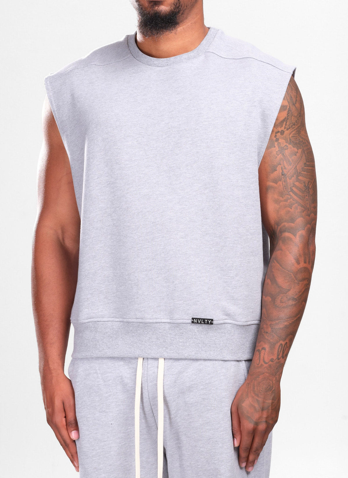 Ärmelloses Sweatshirt - Grau