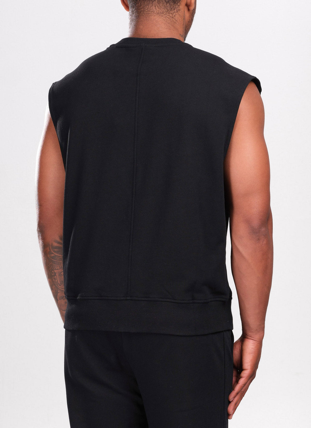 Sweat-shirt sans manches - Noir