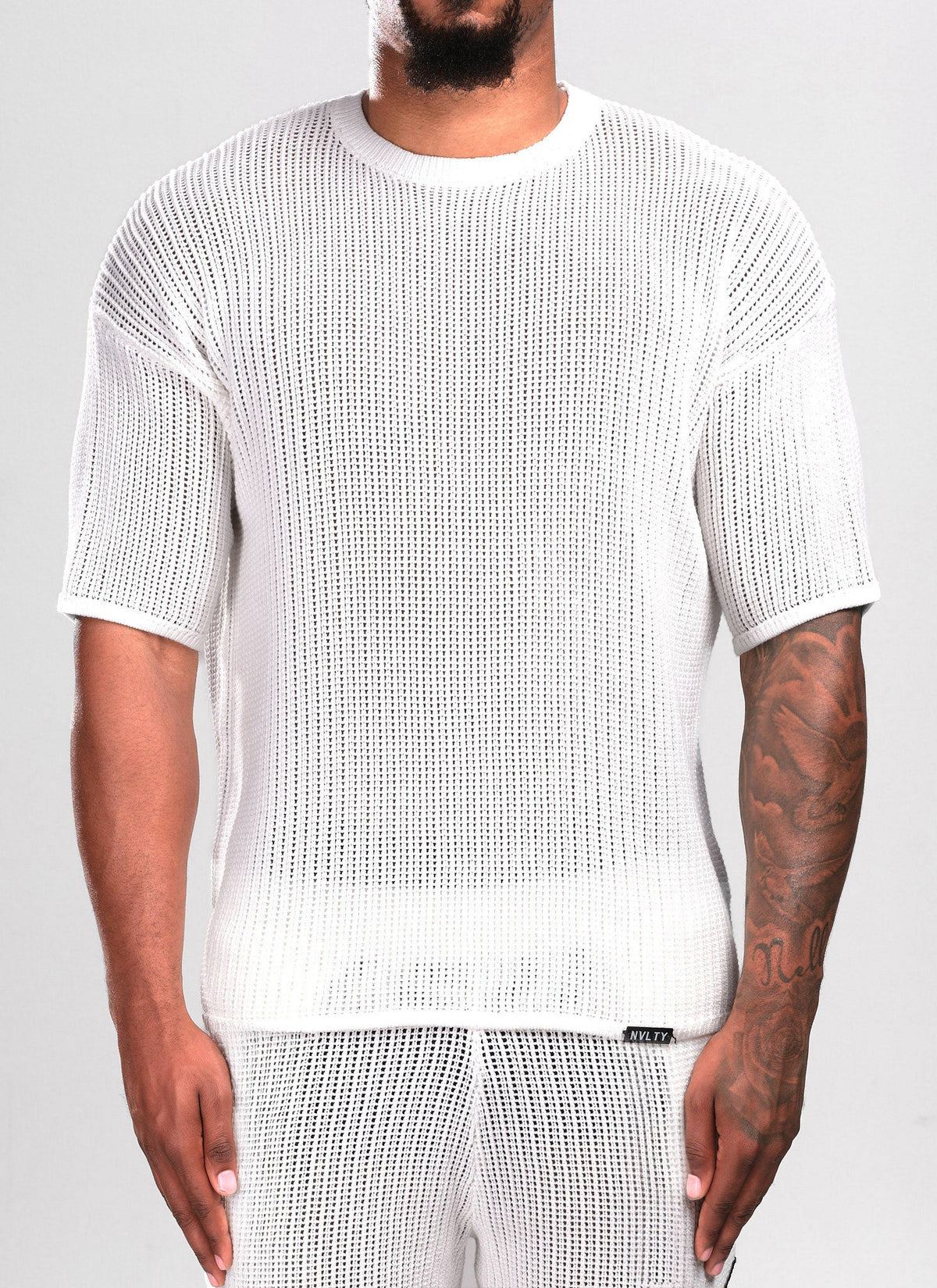 Knitted T-Shirt - Ivory