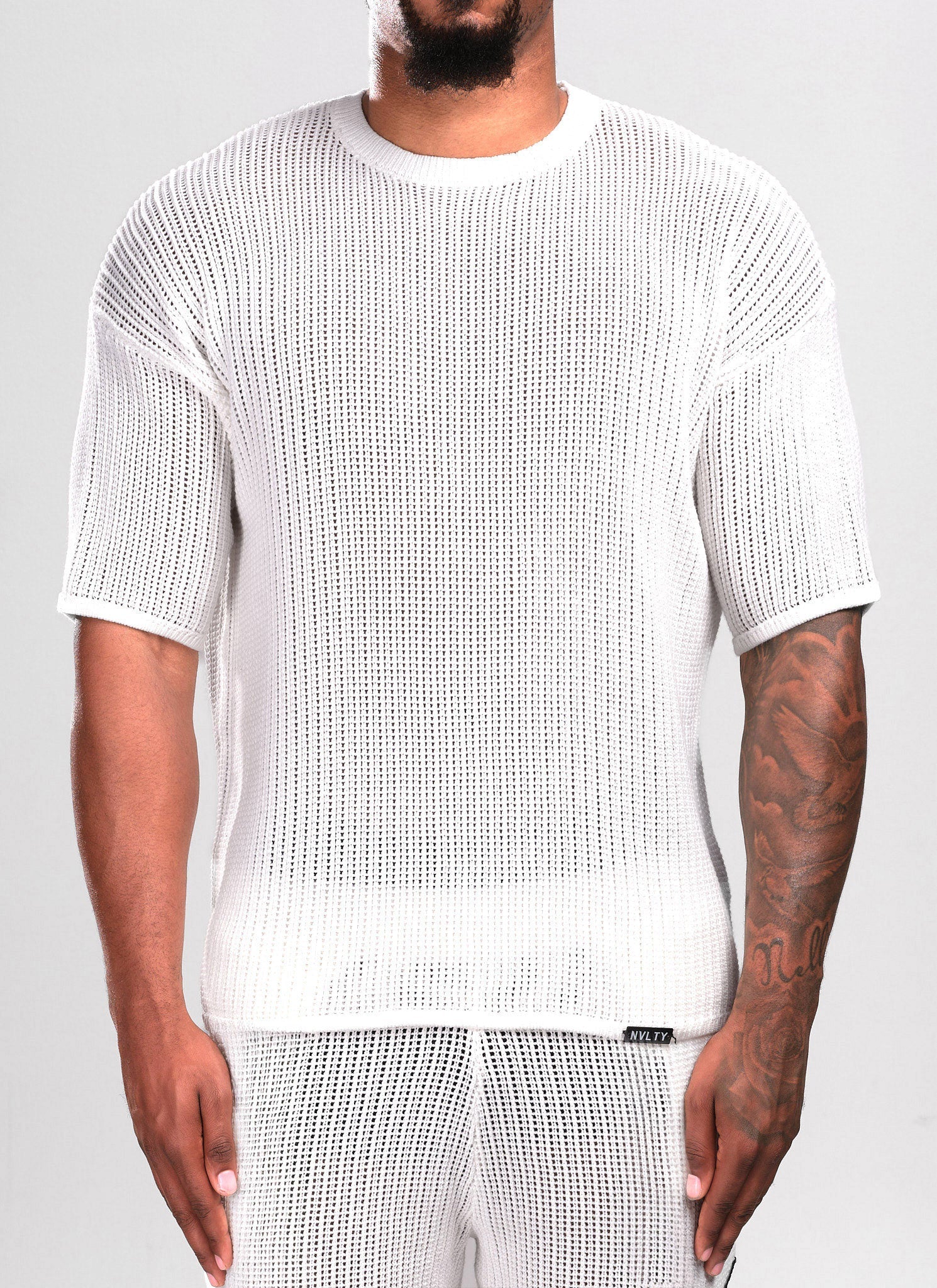 Knitted T-Shirt - Ivory