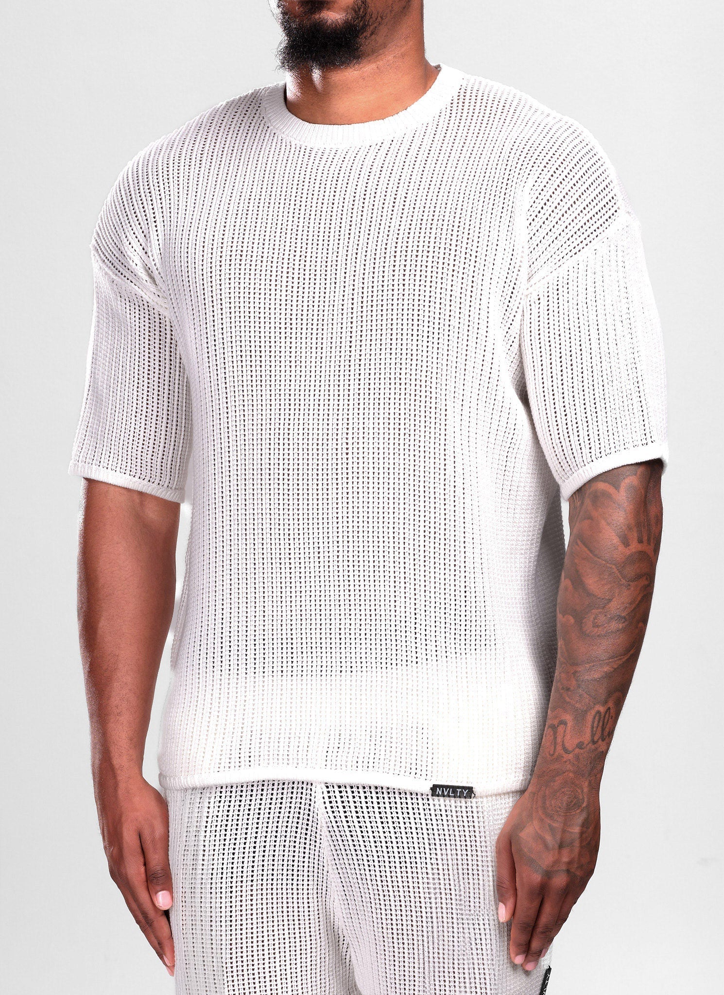 Knitted T-Shirt - Ivory