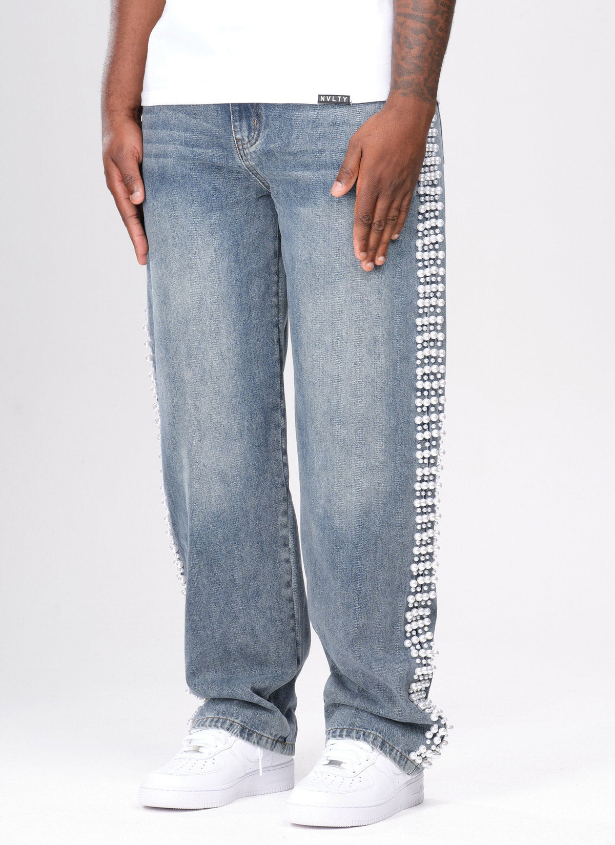 Jean vintage Pearl - Bleu