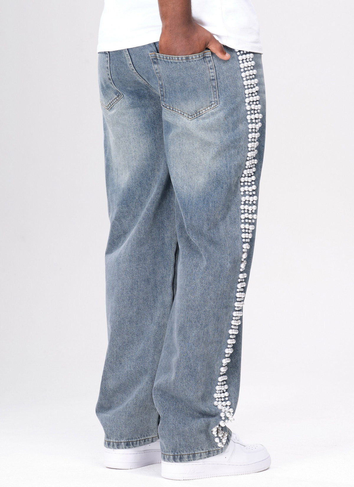 Jean vintage Pearl - Bleu