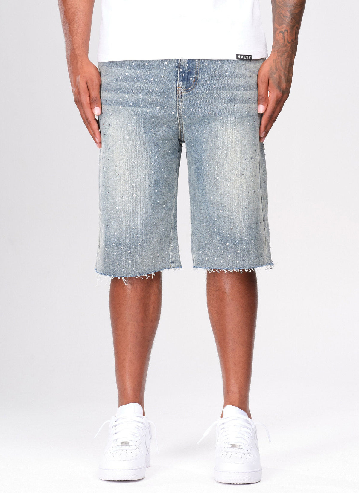 Vintage Flooded VVS Denim Shorts - Blue