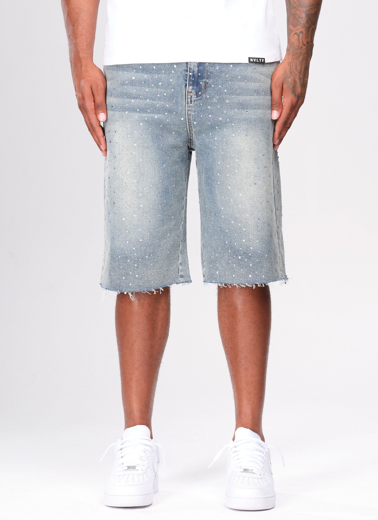 Vintage Flooded VVS Denim Shorts - Blue