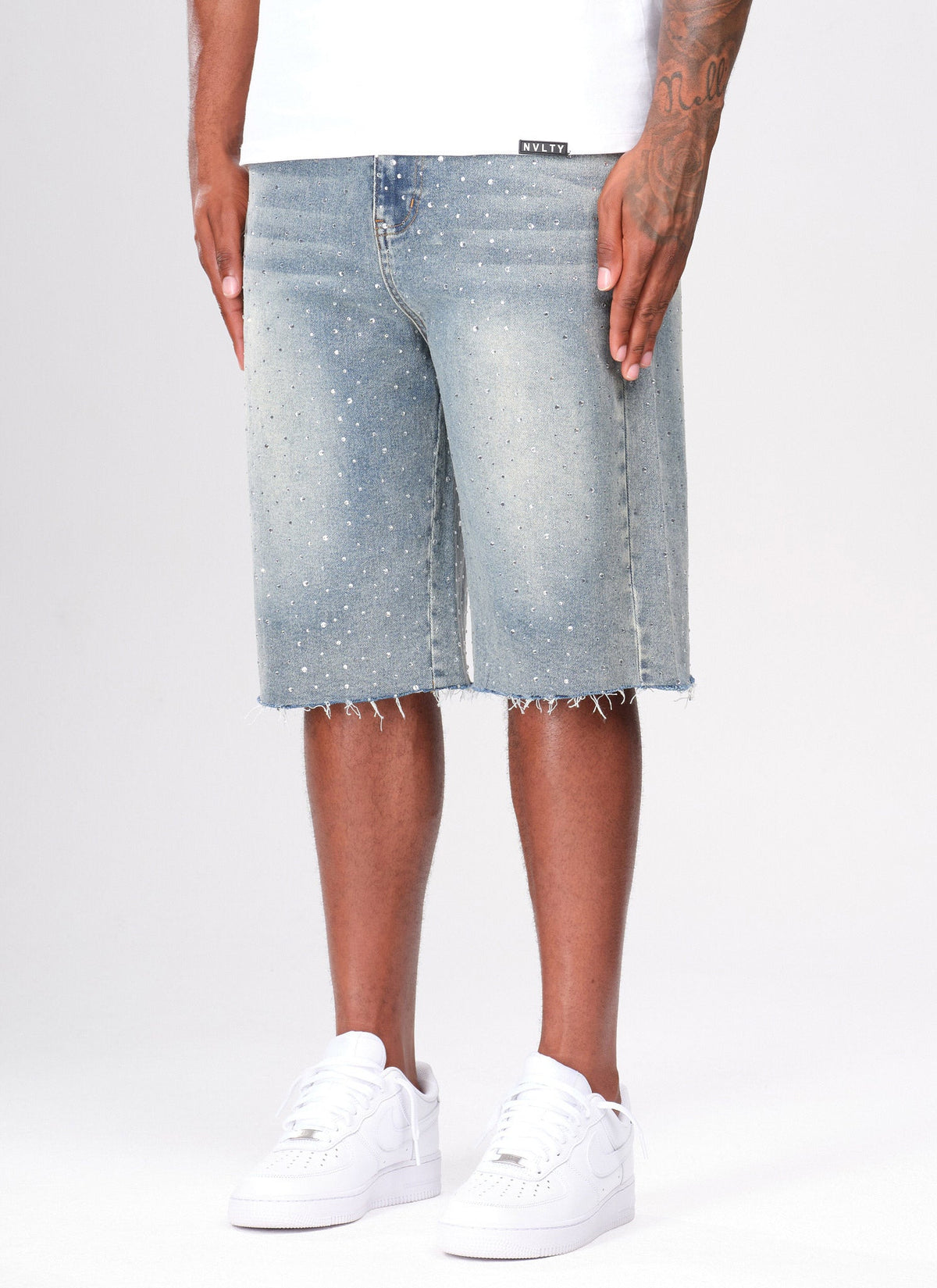 Vintage Flooded VVS Denim Shorts - Blue