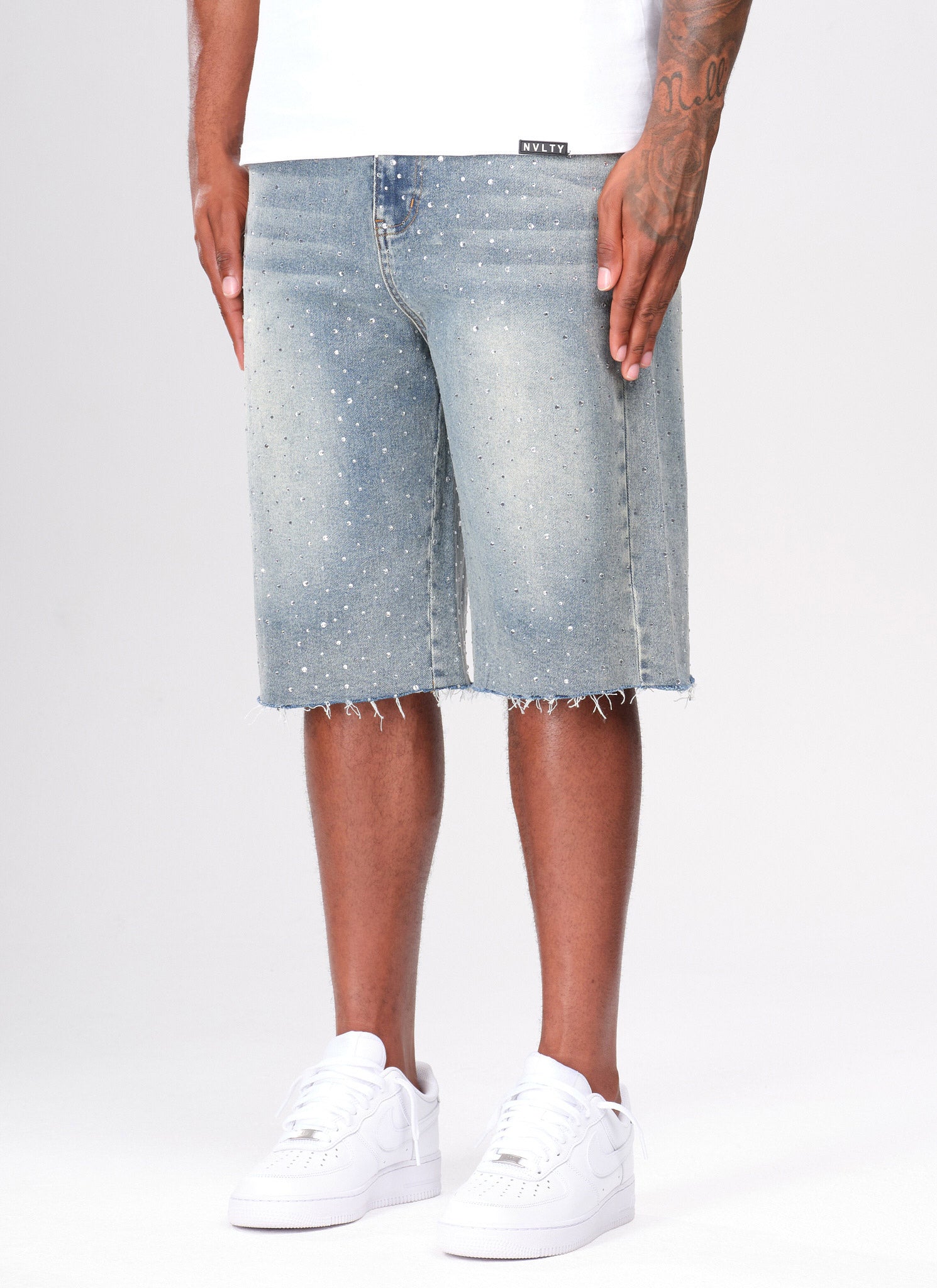 Vintage Flooded VVS Denim Shorts - Blue