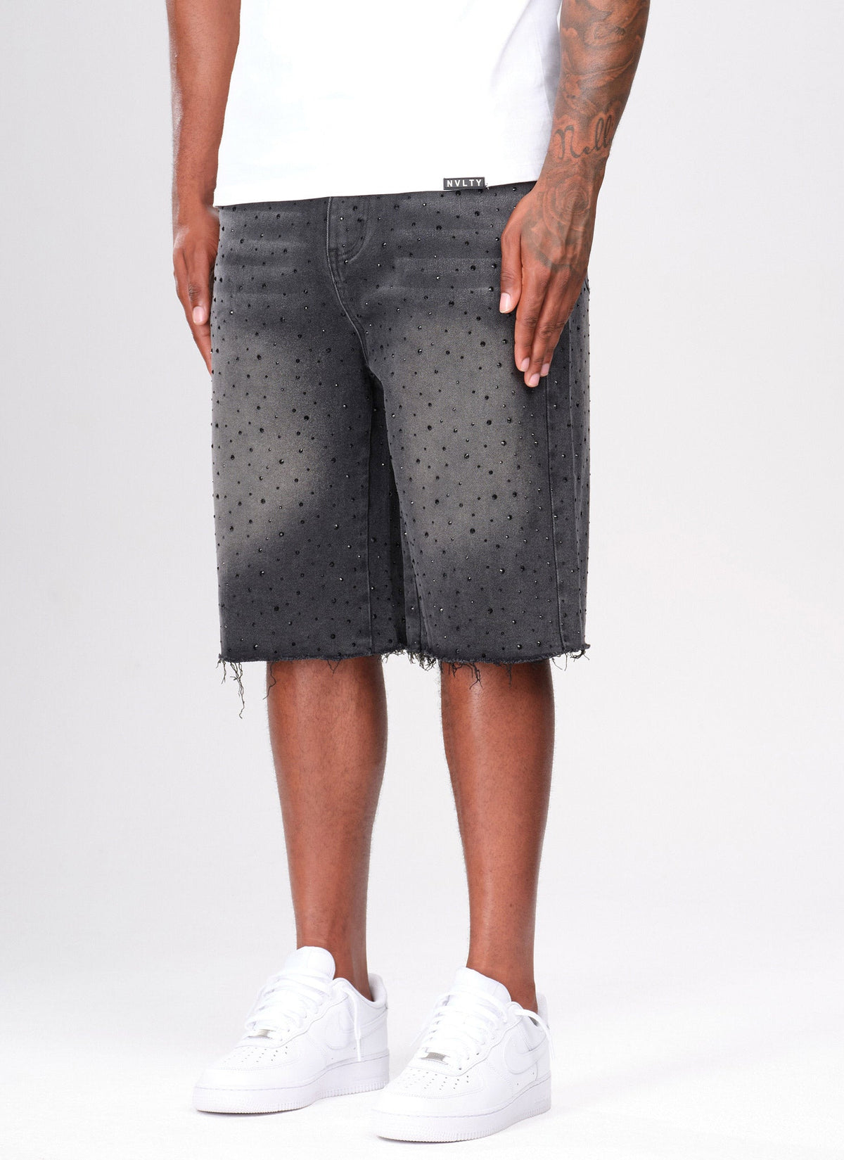 Vintage Flooded VVS Denim Shorts - Black