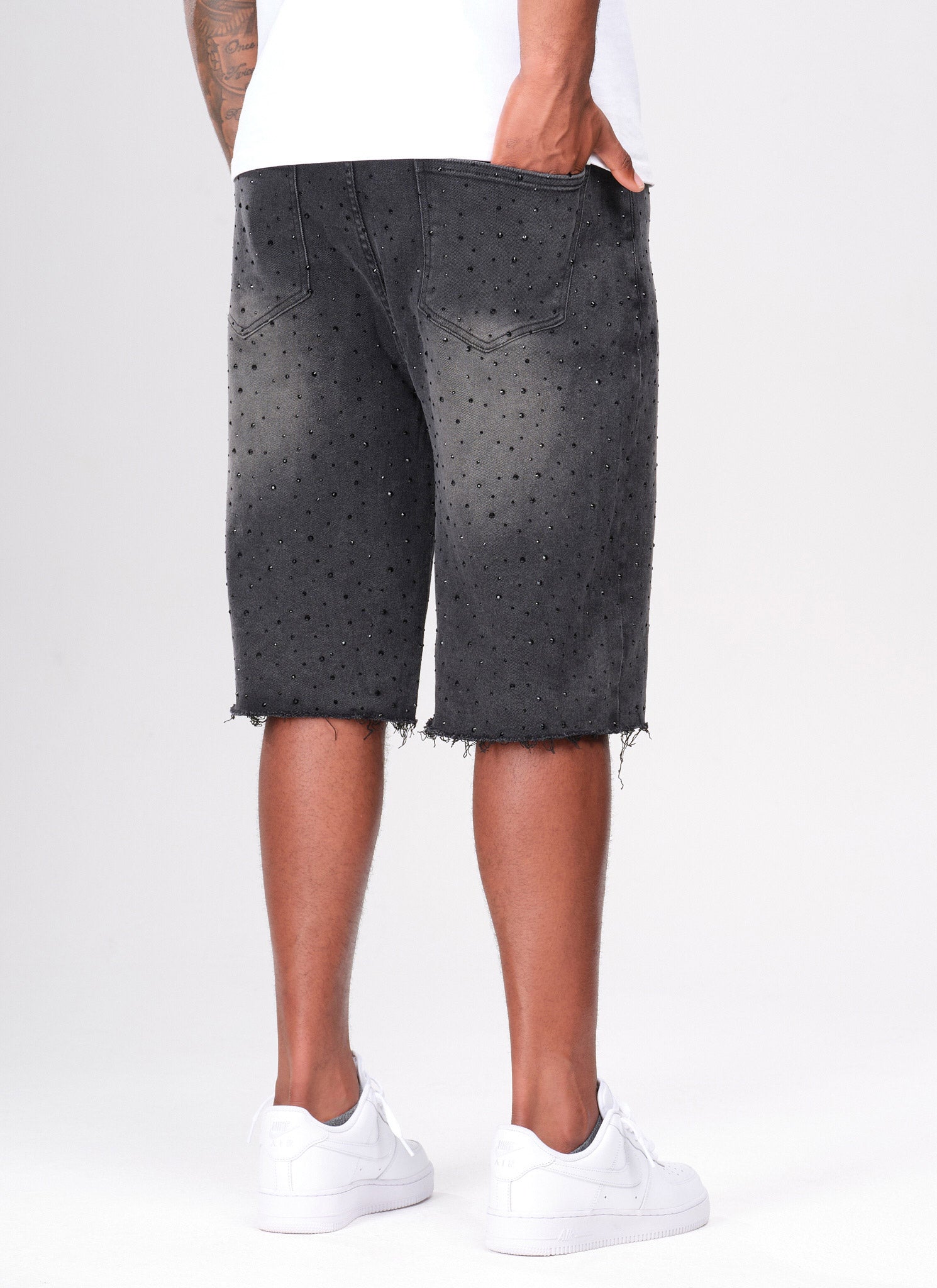 Vintage Flooded VVS Denim Shorts - Black