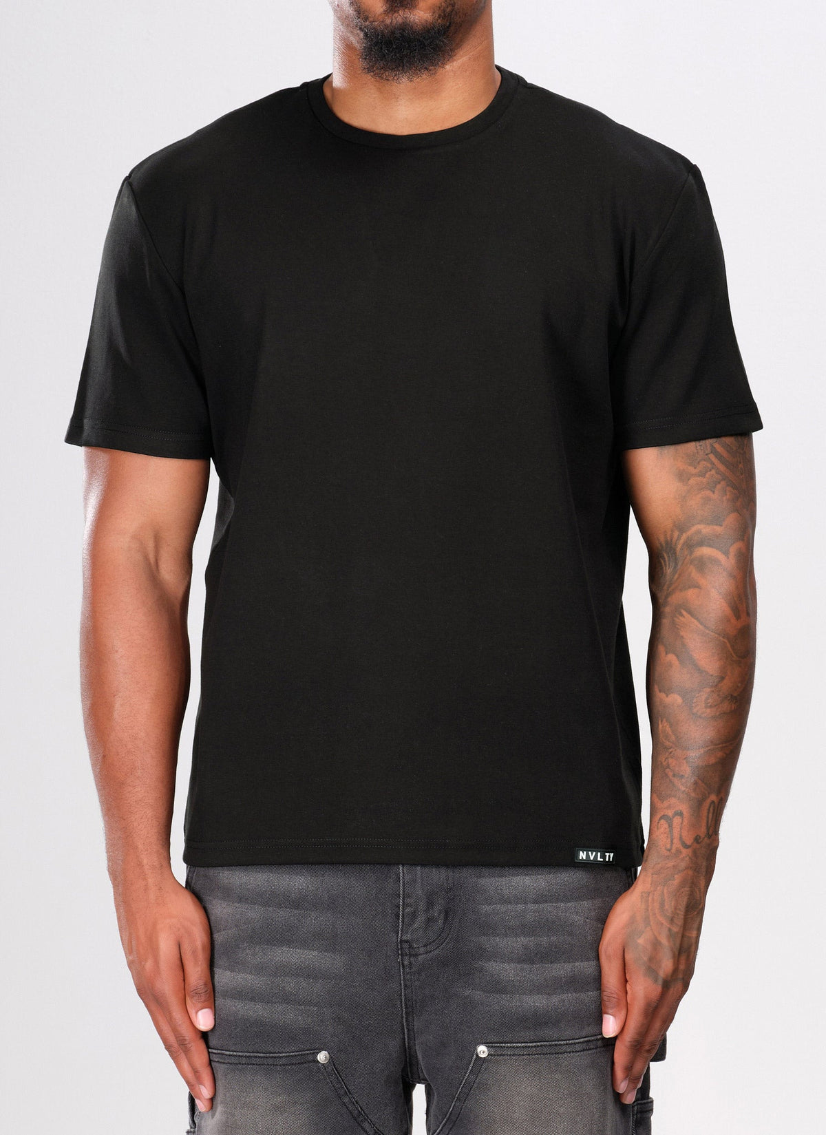 Luxe Cotton T-Shirt - Black