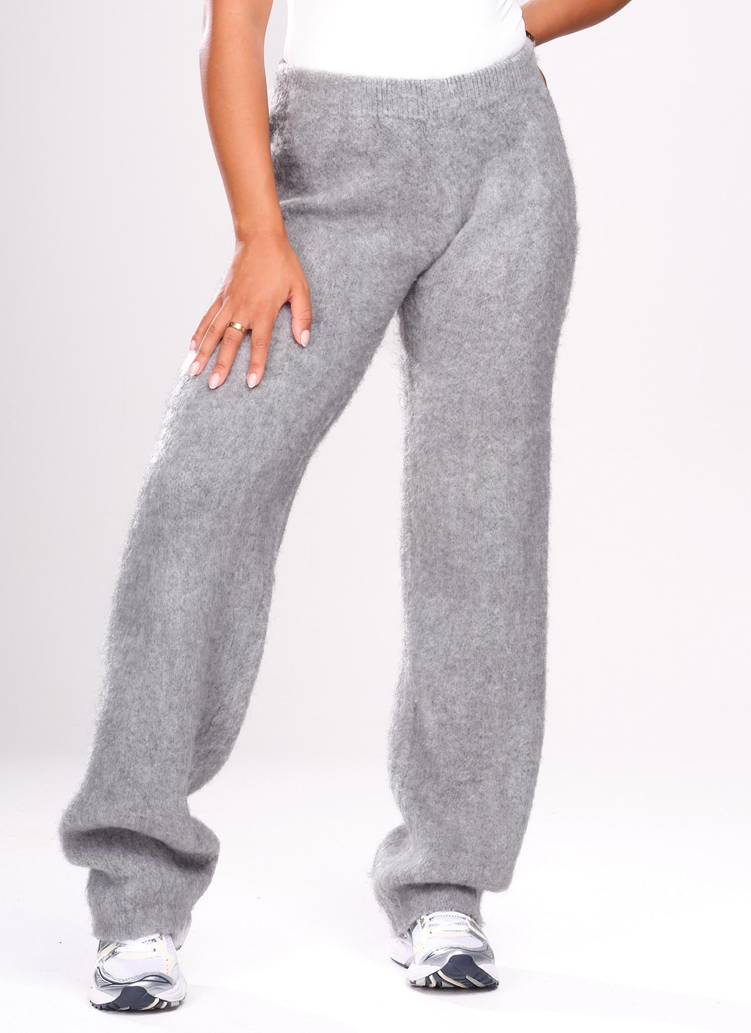 Mohair Joggers - Grey