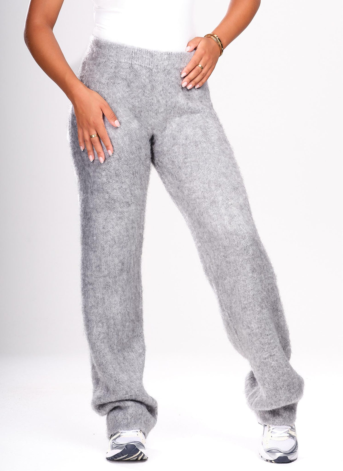 Mohair Joggers - Grey