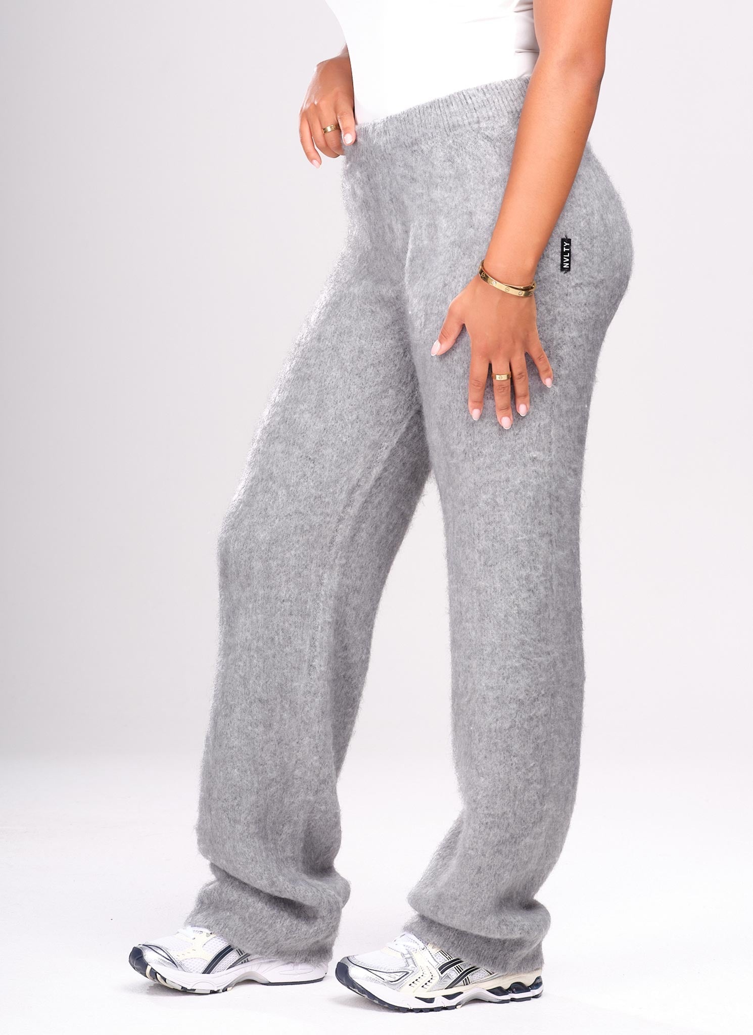 Mohair Joggers - Grey