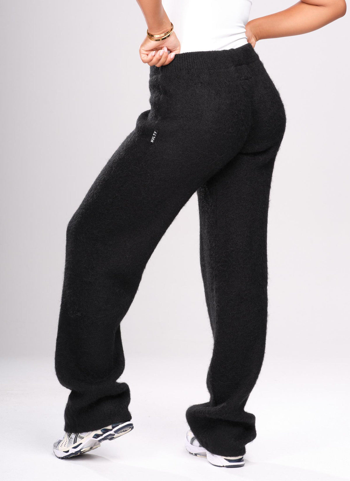 Mohair Joggers - Black