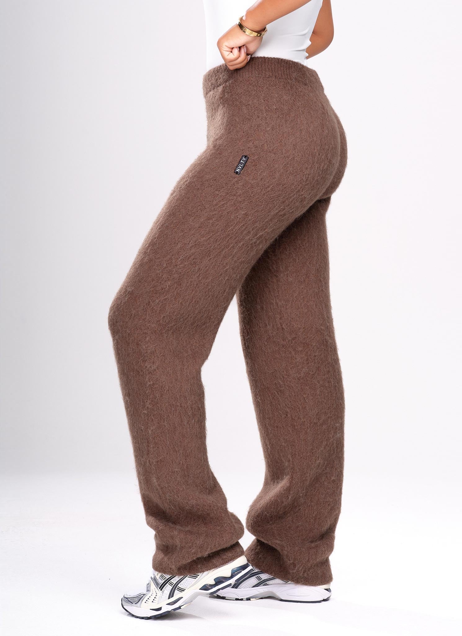 Mohair Joggers - Brown