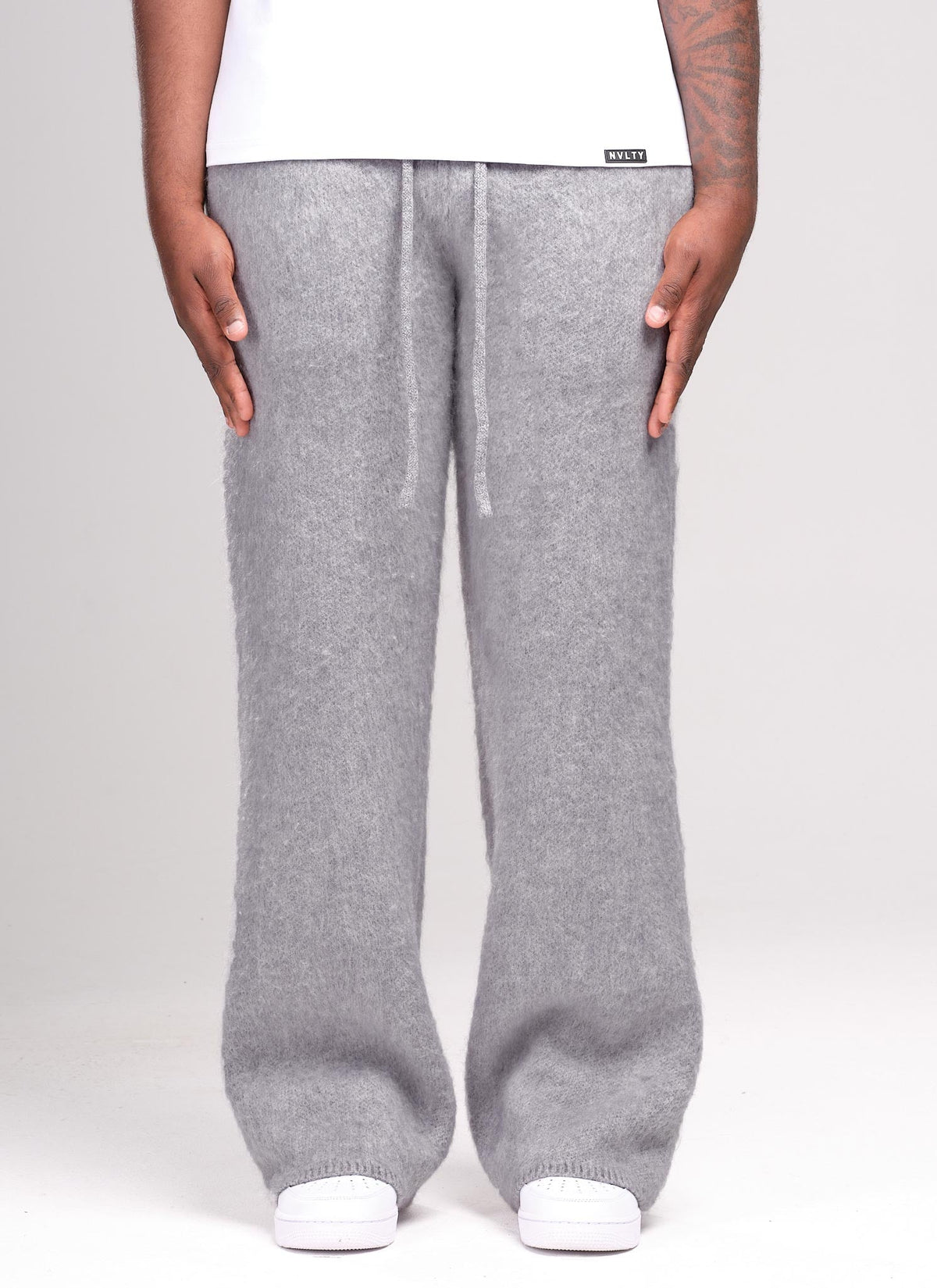 Mohair Joggers - Grey