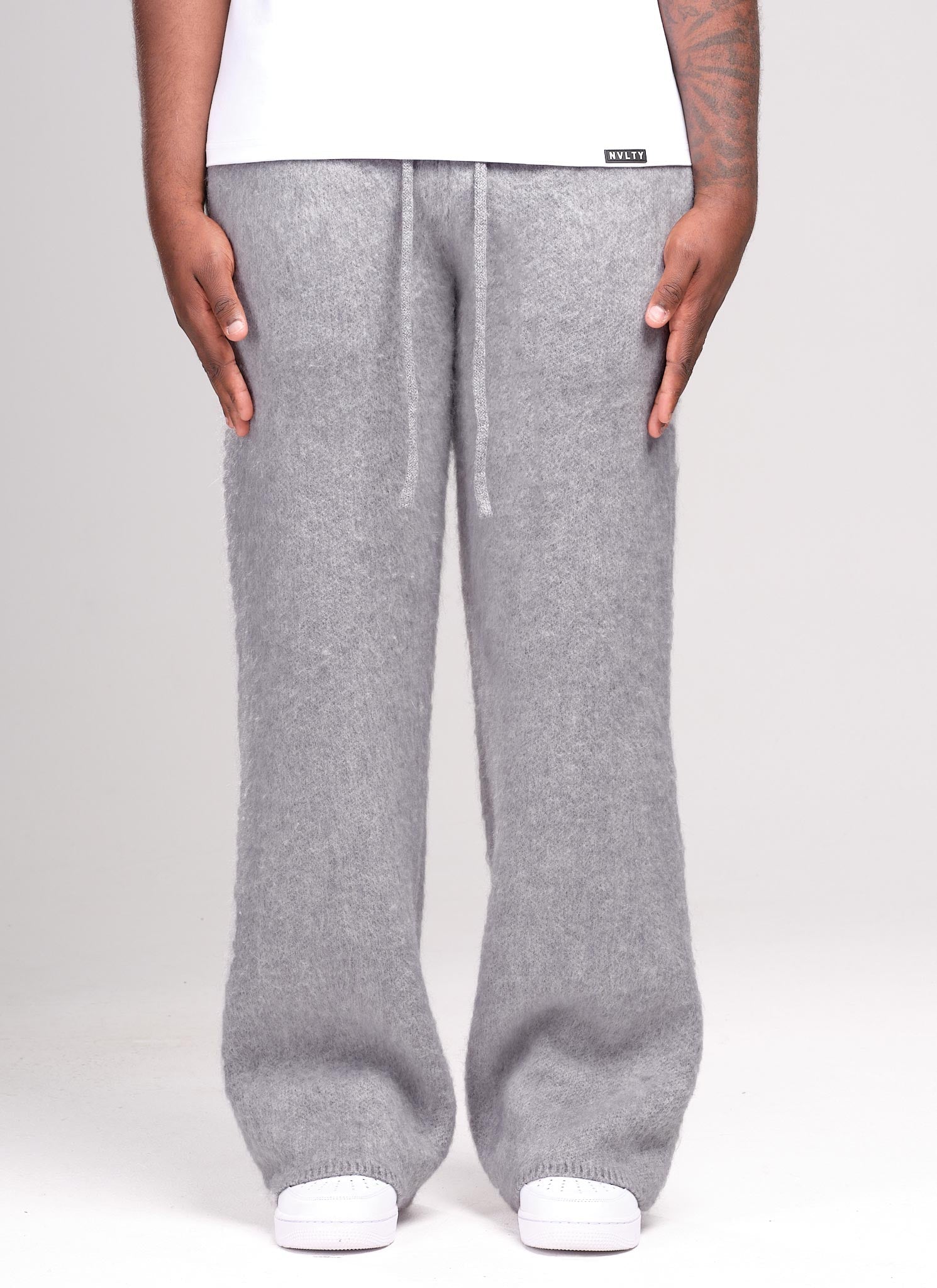 Mohair Joggers - Grey