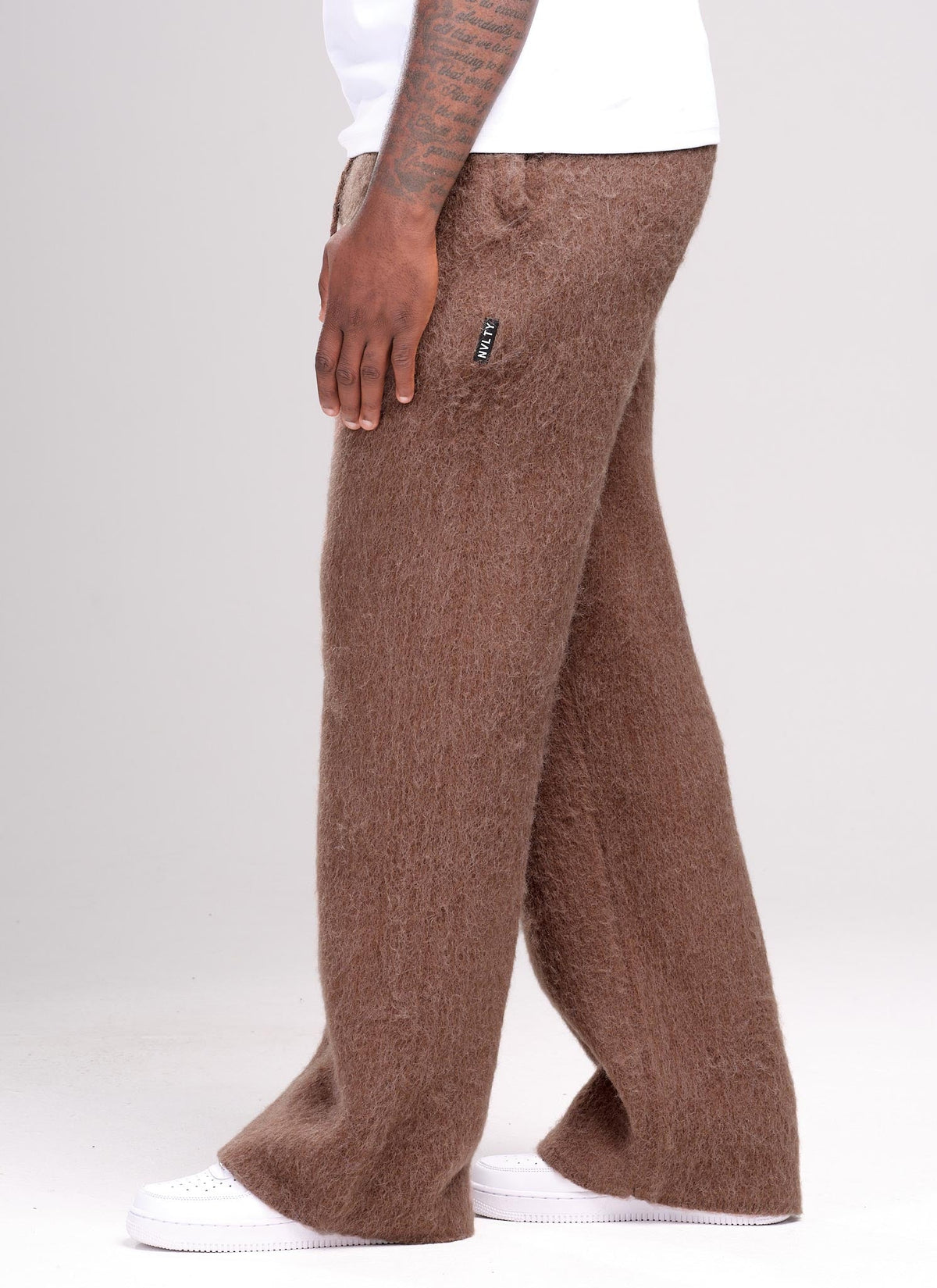 Mohair Joggers - Brown