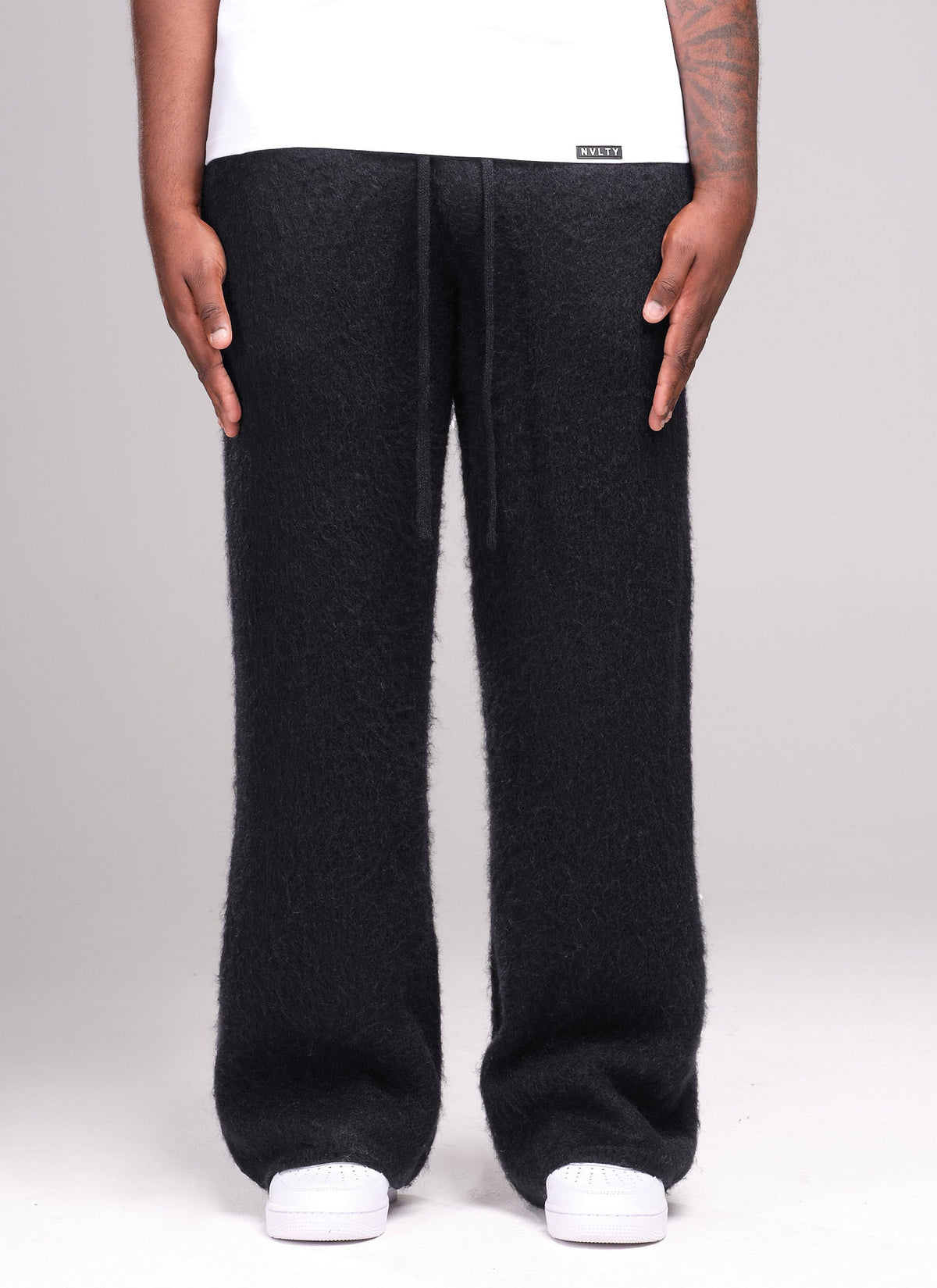 Mohair Joggers - Black
