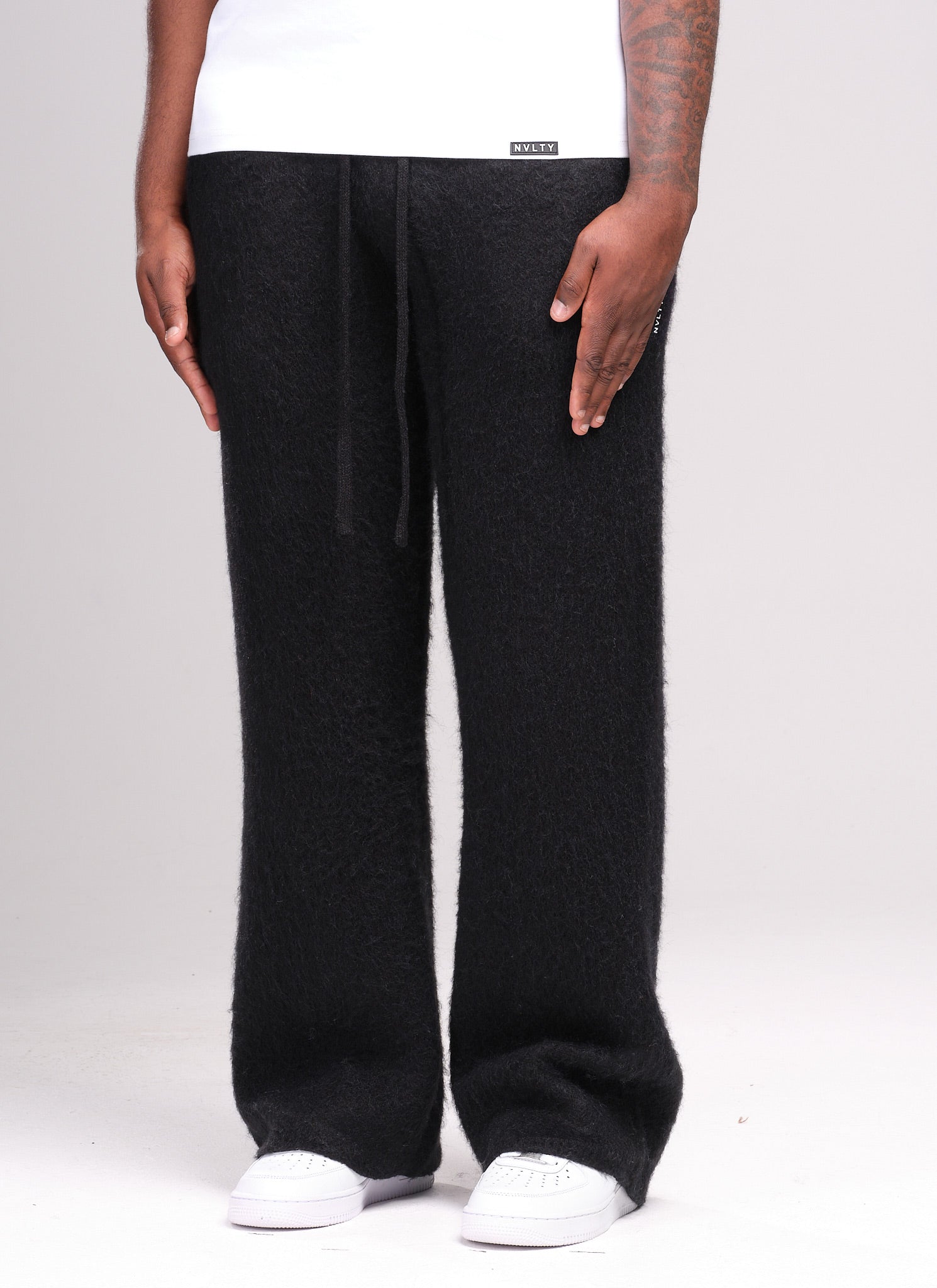 Mohair Joggers - Black