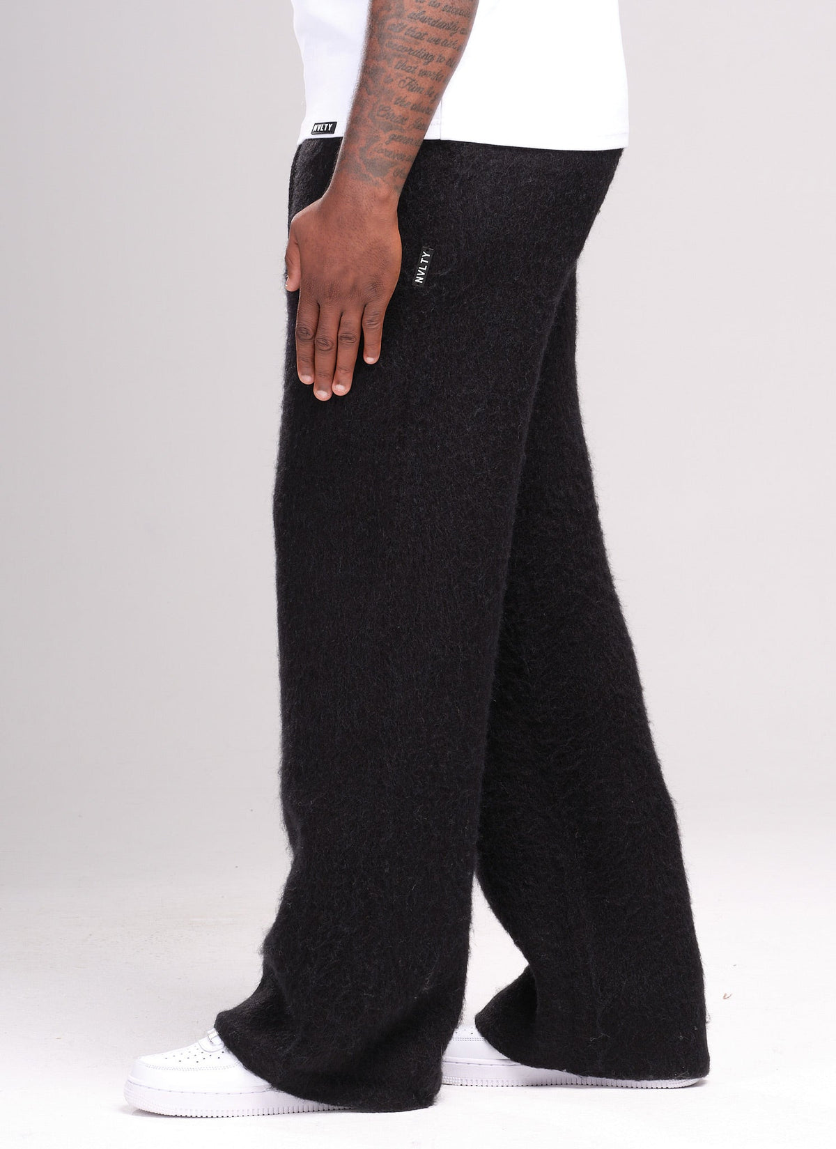 Mohair Joggers - Black