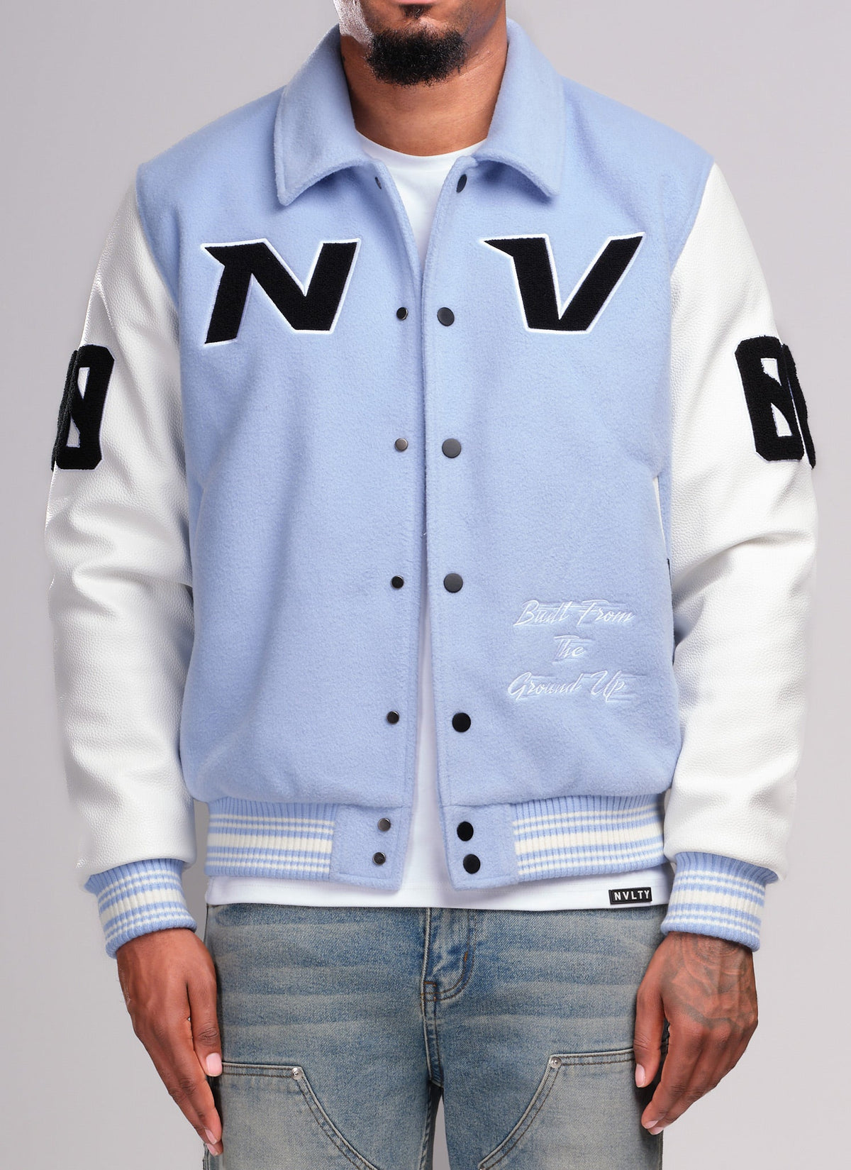 All Star Varsity Jacket - Baby Blue