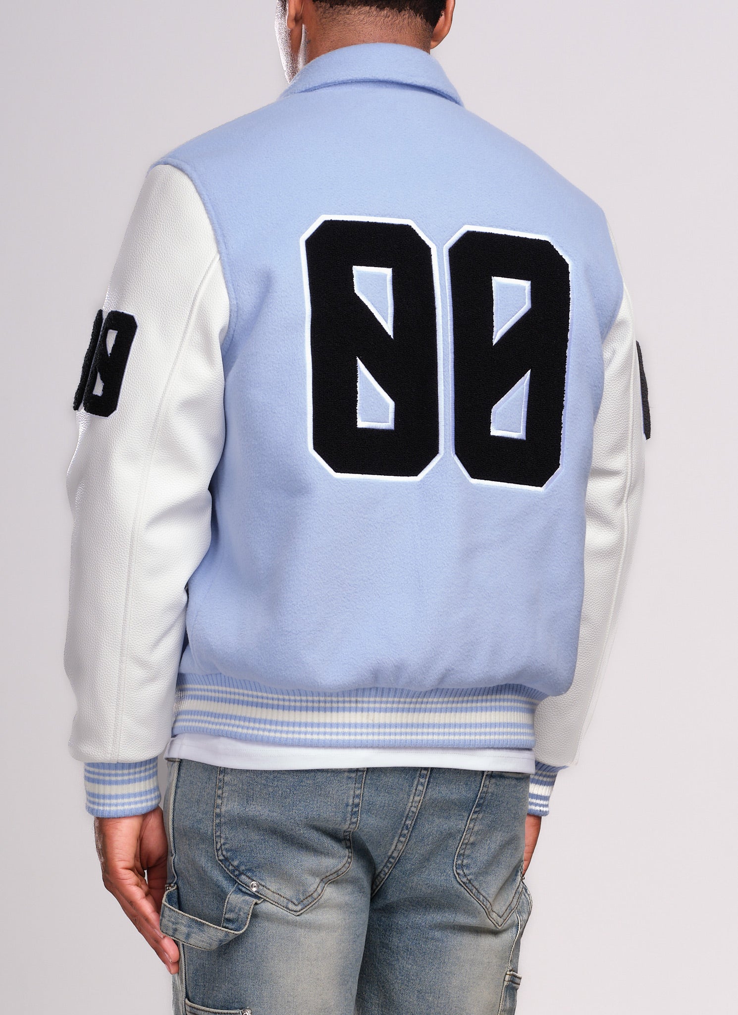 All Star Varsity Jacket - Baby Blue