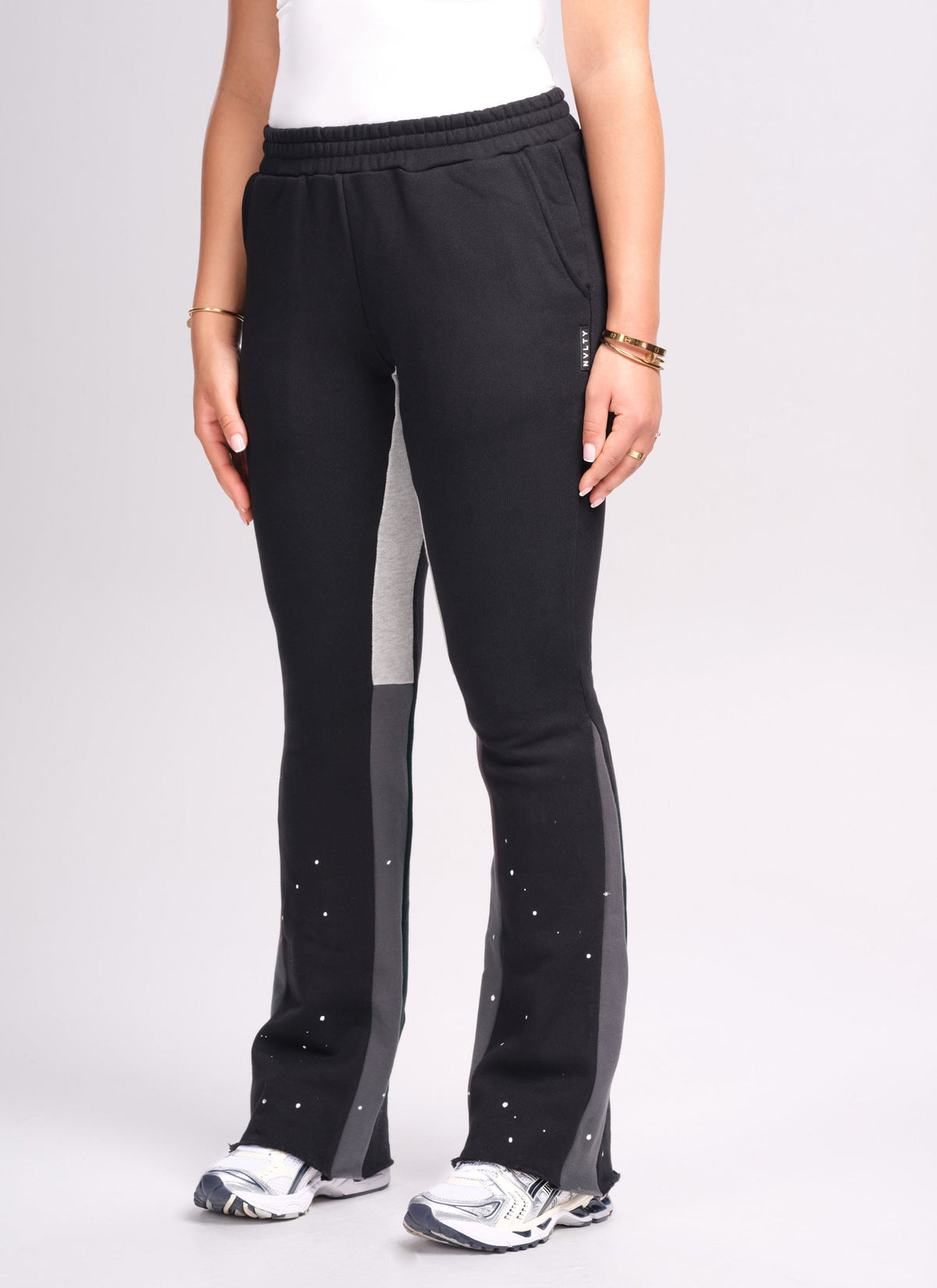 Pantalon de jogging vintage Flare Paint - Noir