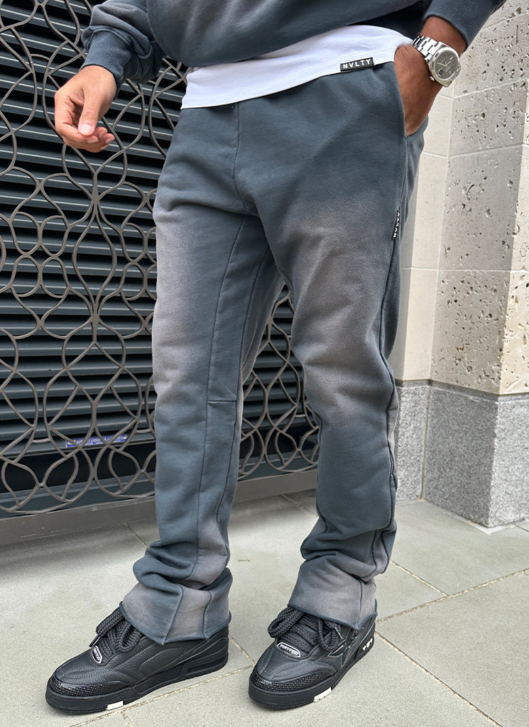 Pantalon de jogging vintage évasé délavé - Ash 